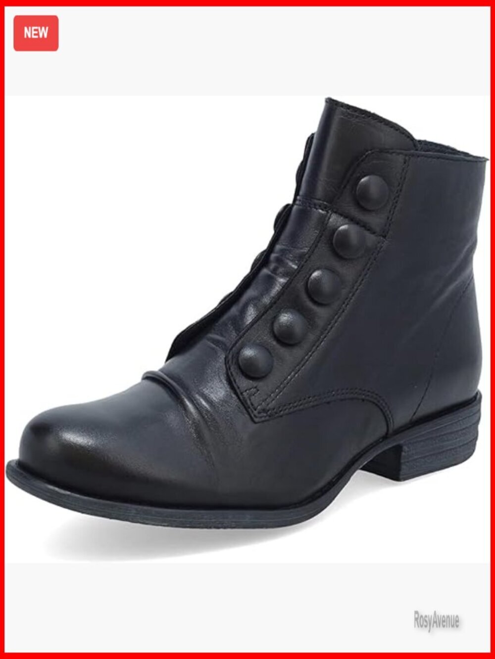 Leather Ankle Boots Block Heel Zip Closure Fall Wedding Anniversary